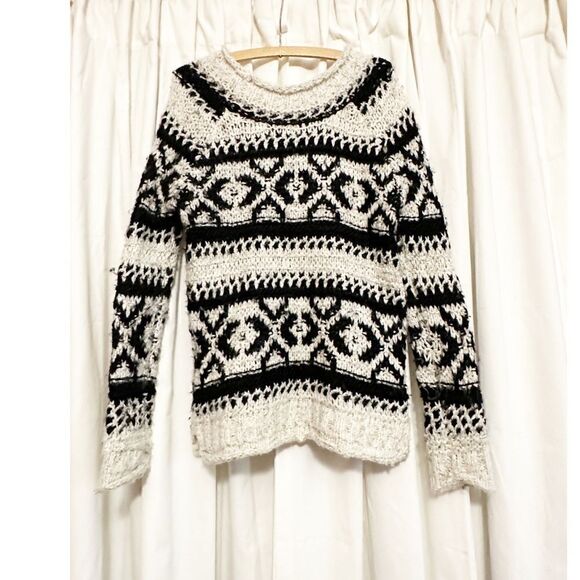 Free people silver reed fair aisle sweater - Picture 3 of 4